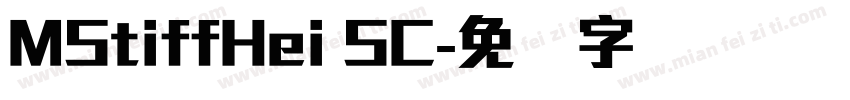 MStiffHei SC字体转换